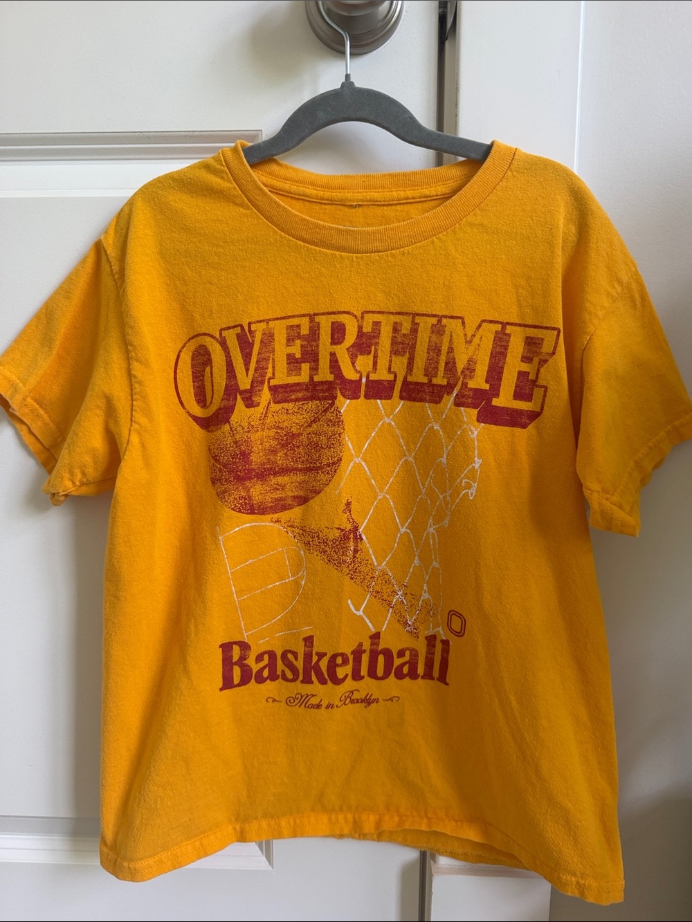 Overtime Basketball Short Sleeve Tee - Yellow